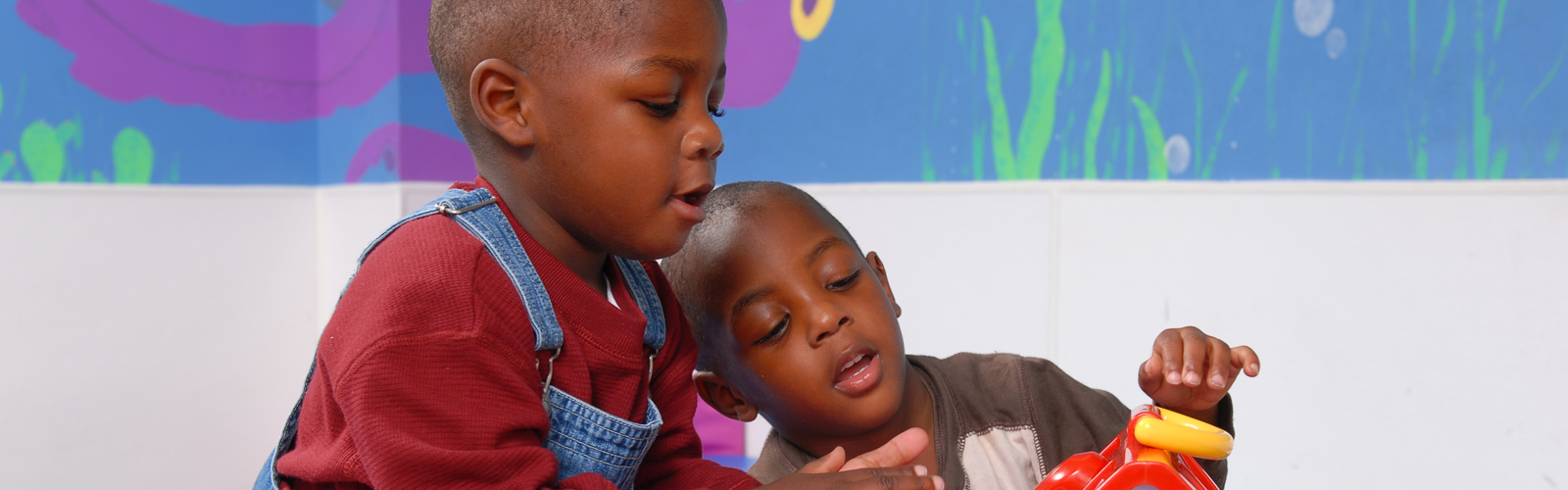 Children playing in the Pre-K classroom