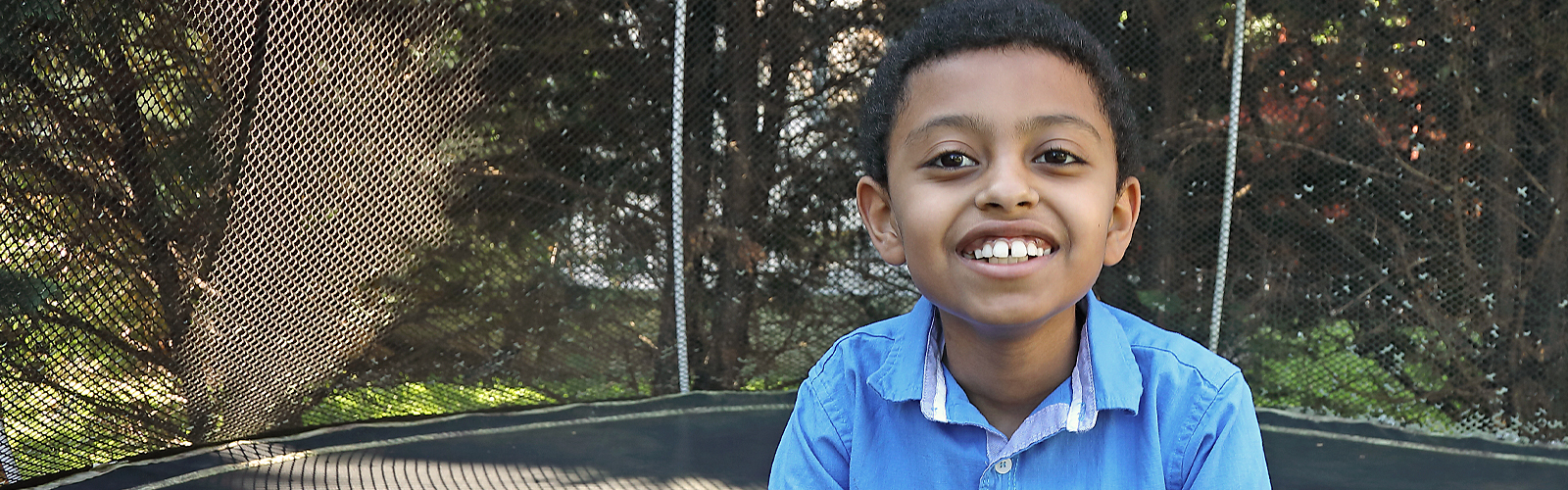 An image of Sam, a Kennedy Krieger Institute patient.