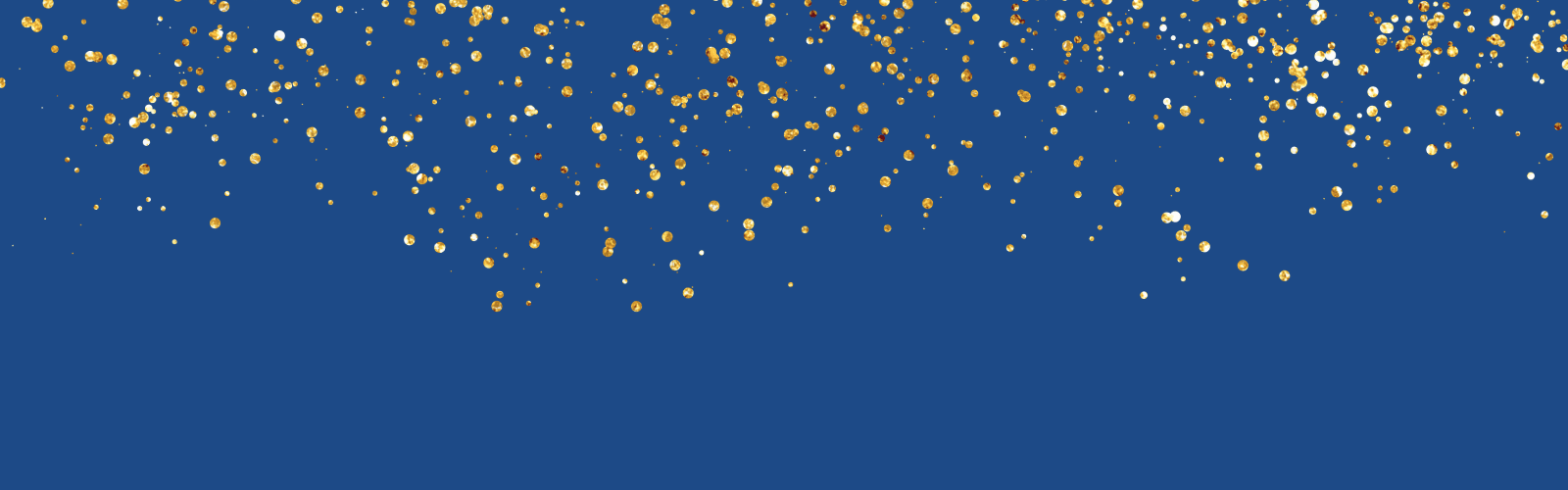 Sparkles against a blue background