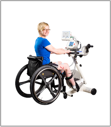 Functional electrical stimulation bike.