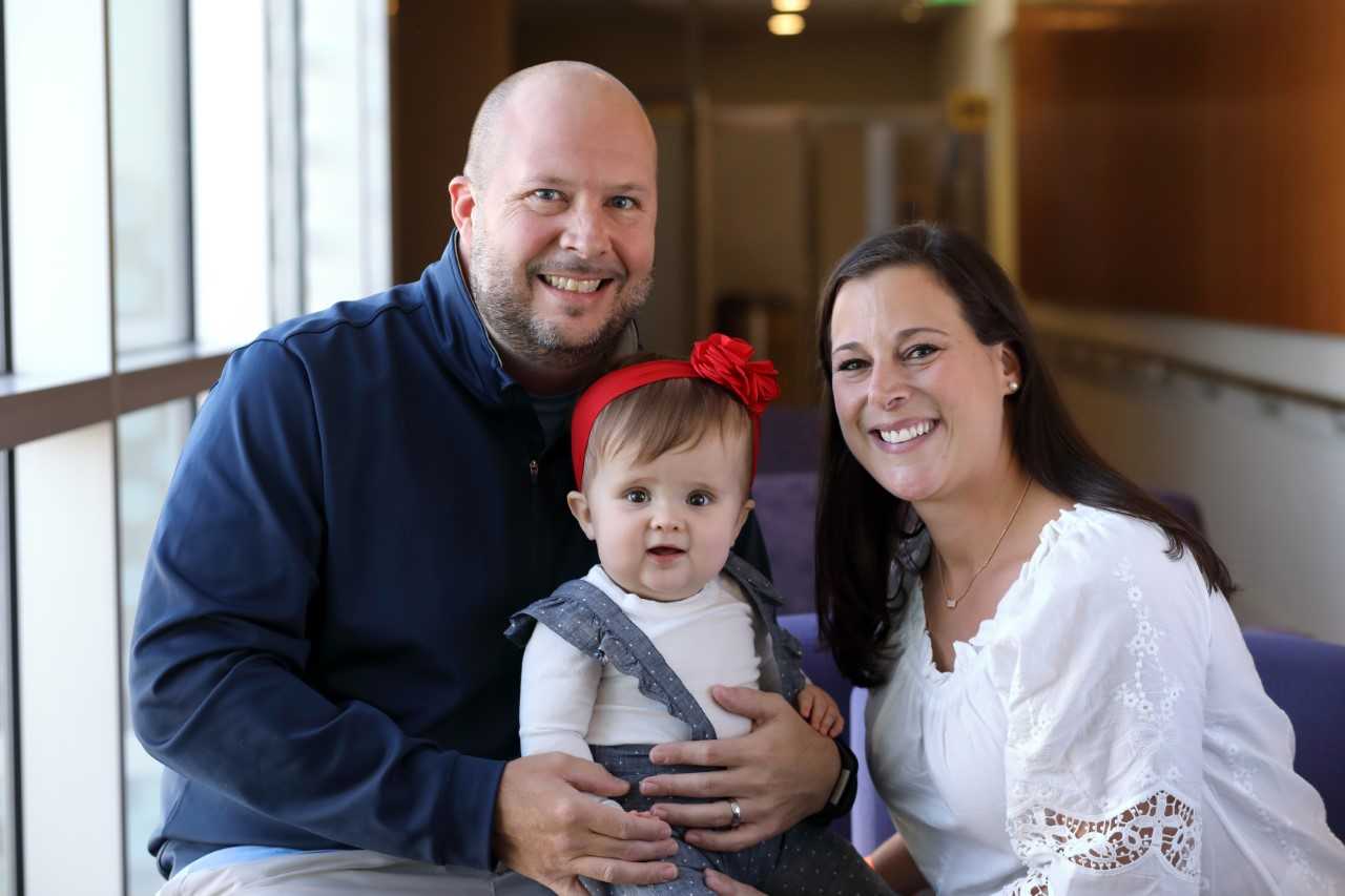 Josie with her parents