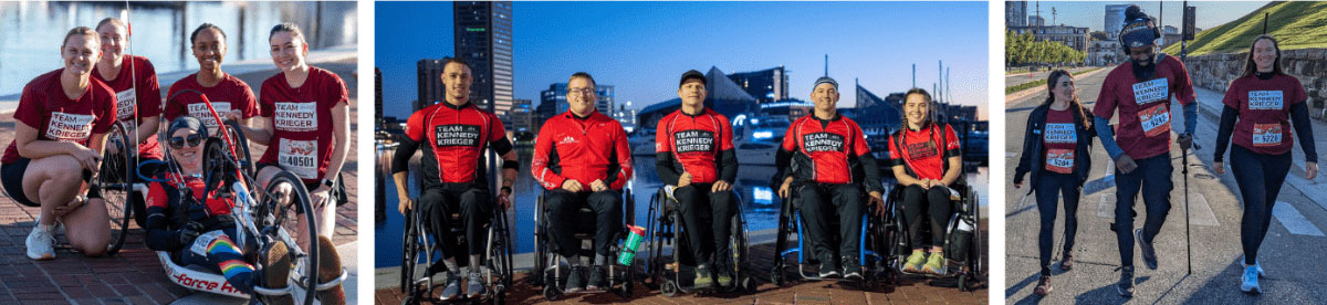 Collage of photos of the 2024 Baltimore Running Festival