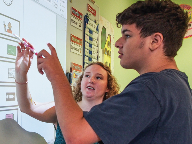 High School patient at the Kennedy Krieger LEAP program.