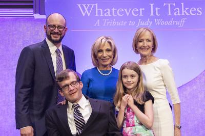 Group photo with Judy Woodruff.