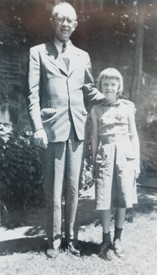 Dr. Winthrop Phelps and Jane as a child