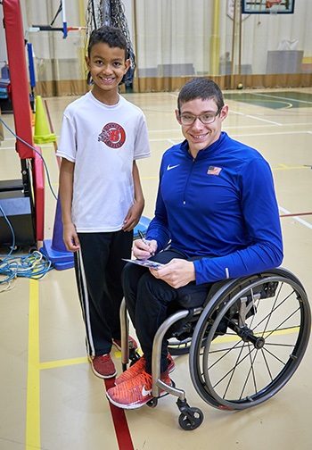 Daniel Romanchuk and a Bennett Blazer athlete