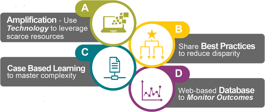 Infographic explaining the guiding principals of the ECHO model.