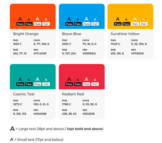Secondary Color Pallet