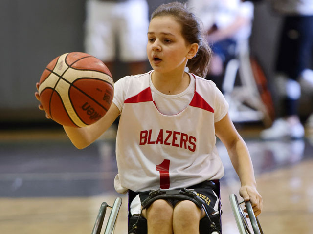 Wheelchair basketball.
