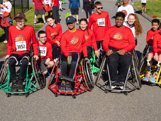 A group of Bennett Blazers smiling.