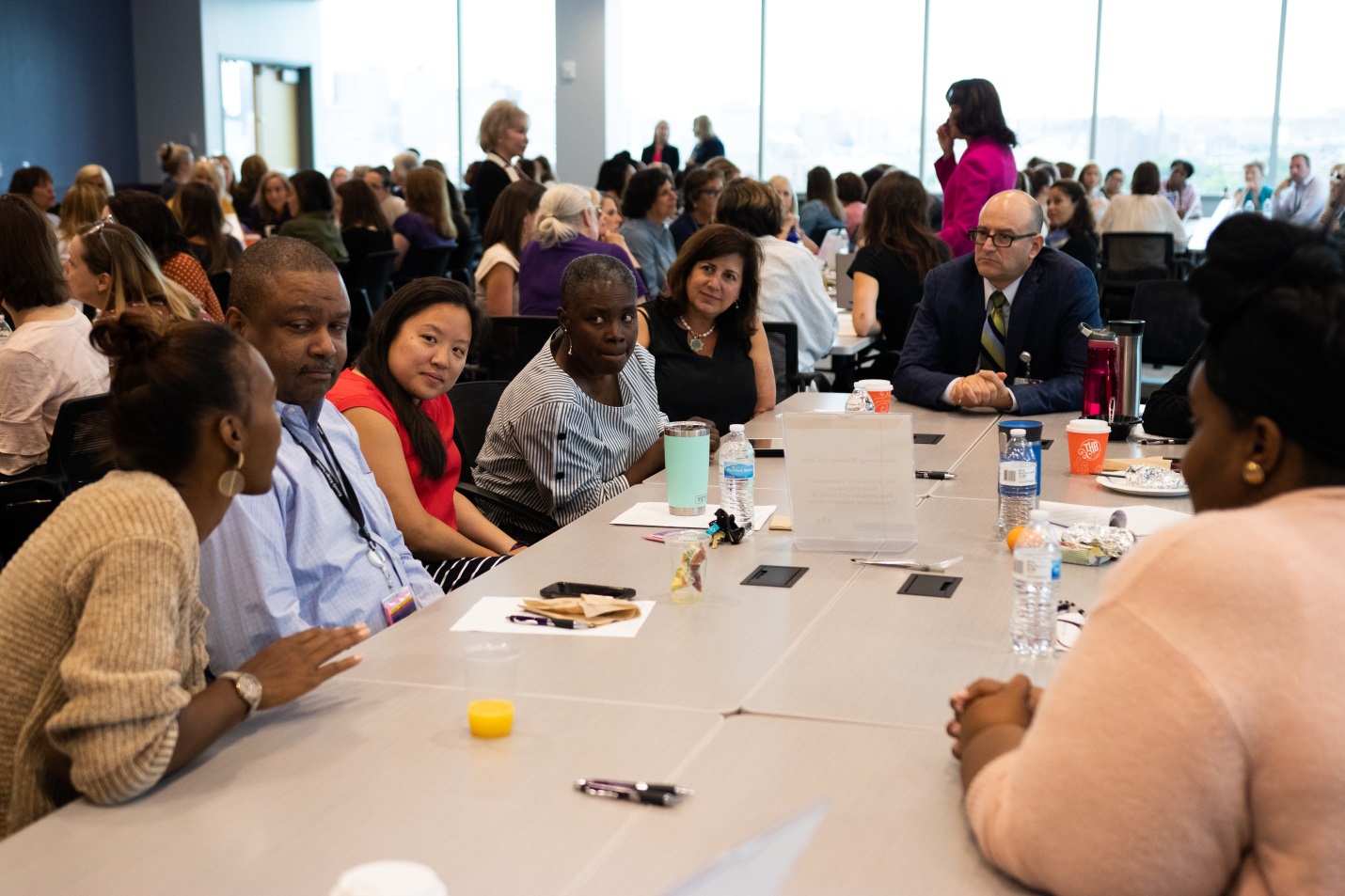 A photo of attendees at the Women's Leadership Initiative event.