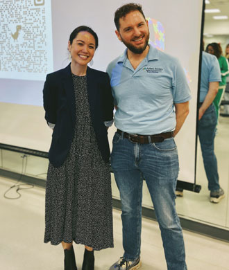 Kristine Nellenbach and James Orman.