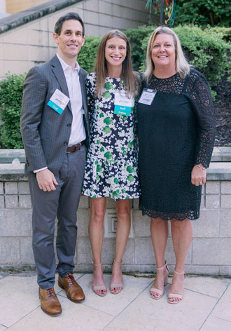 David Mervis, Mallory Legg and Maureen van Stone at the Project HEAL 20th anniversary event.