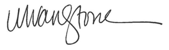 Maureen van Stone signature/
