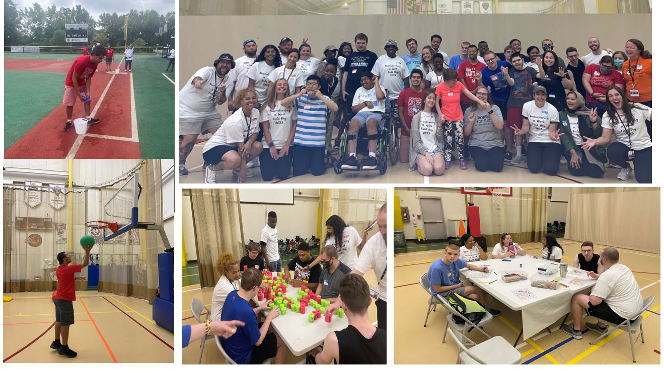 A collage of five photos from Neurodiversity at Work Field Day.