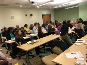 Audience during panel presentation