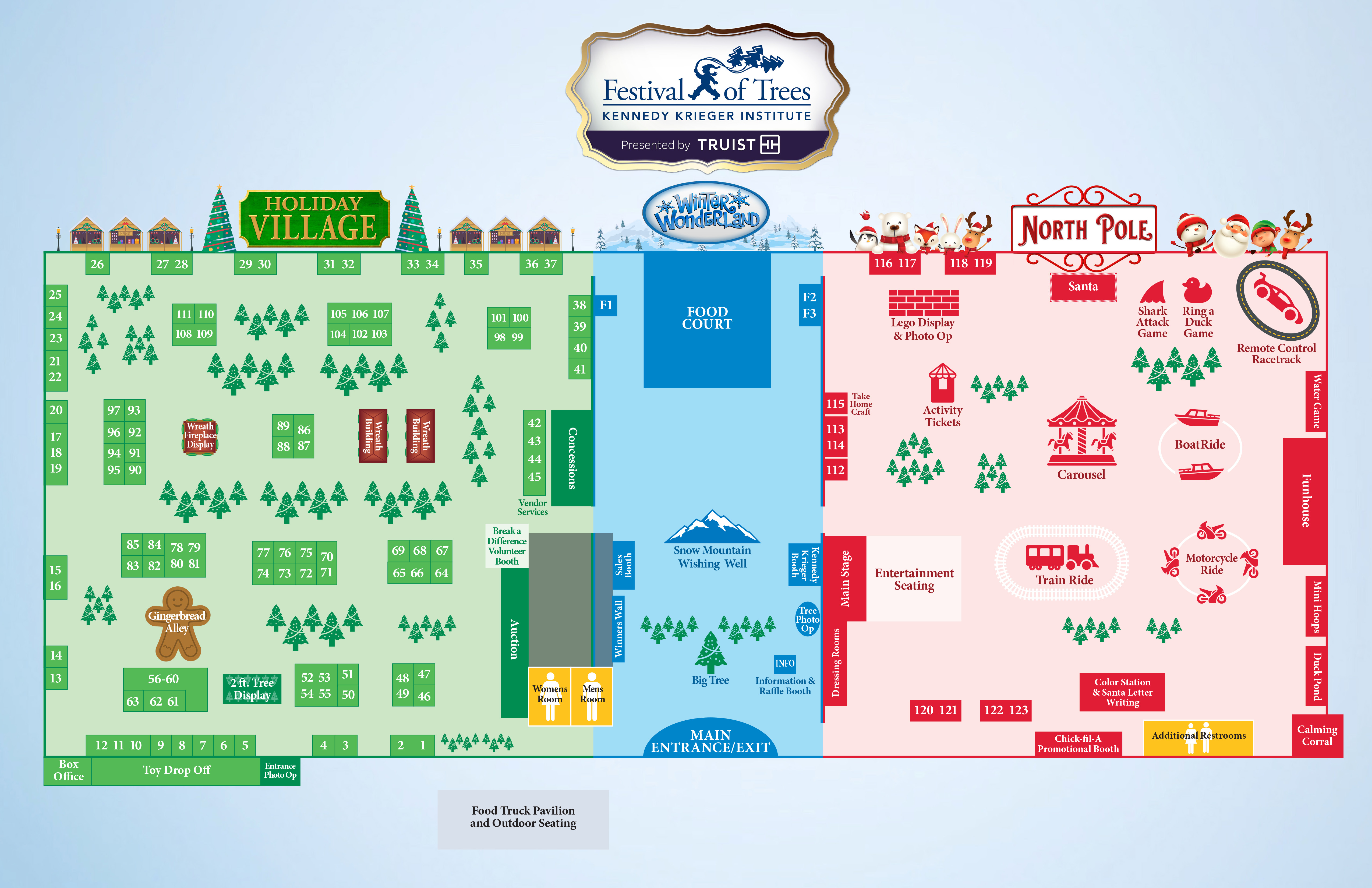 Festival of Trees Map