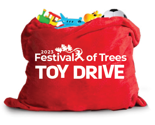 Festival of Trees Toy Drive - red toy bag