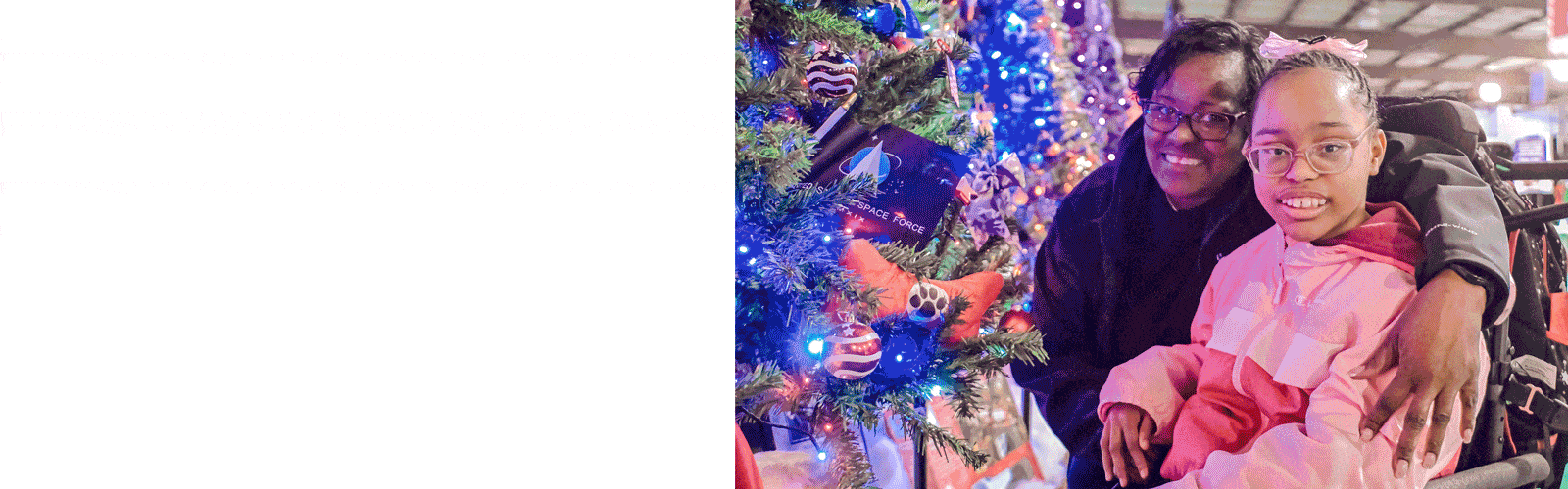 A rotating carousel of images from Festival of Trees.