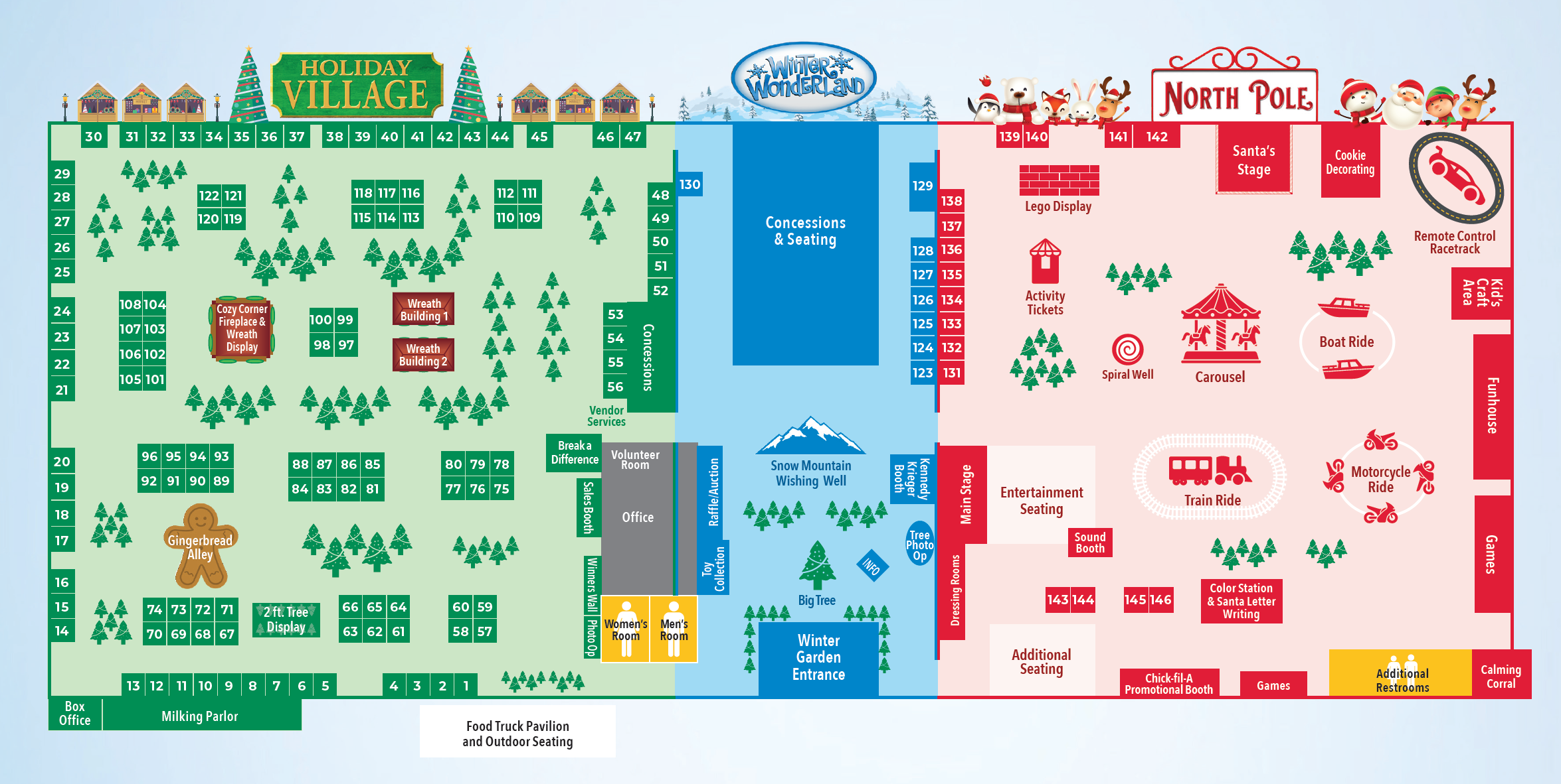 Festival of Trees Map 2023