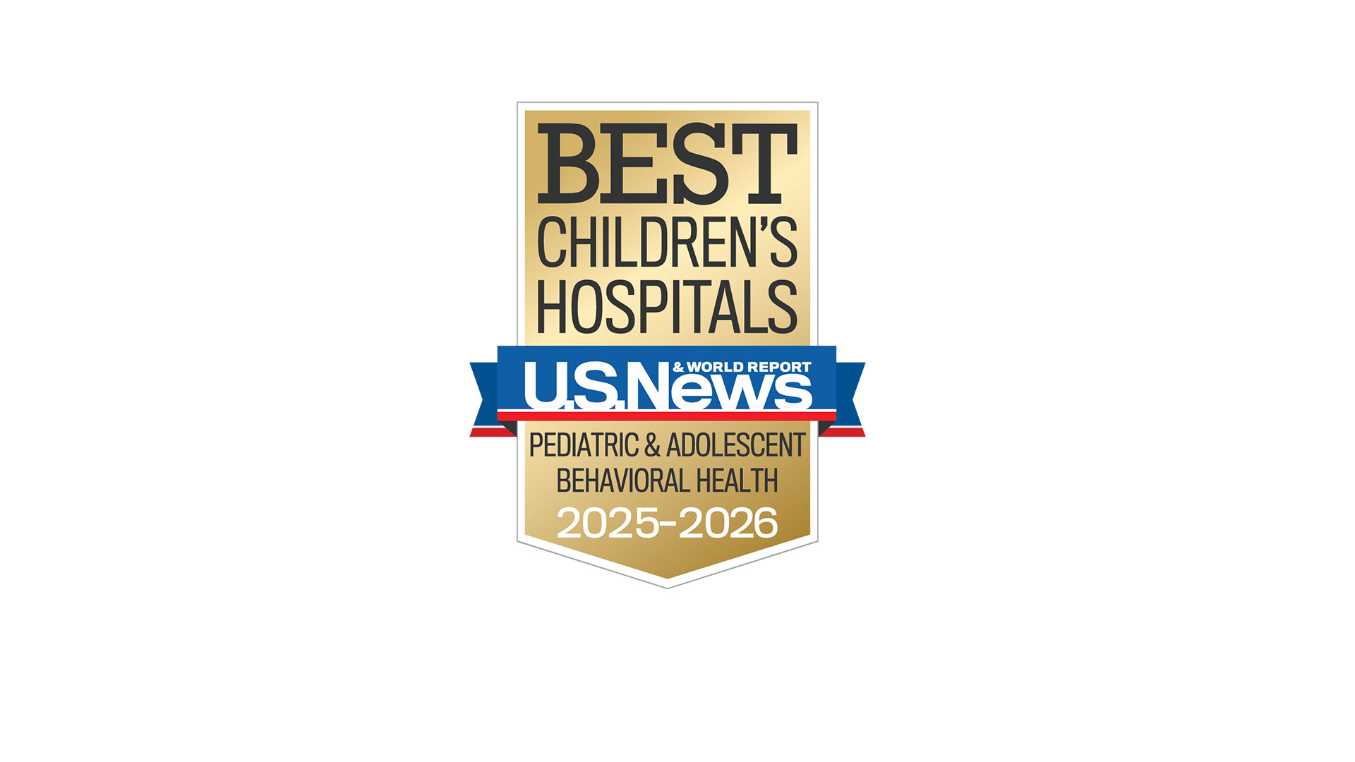 U.S. News & World Report Best Children's Hospitals 2025-26 shield