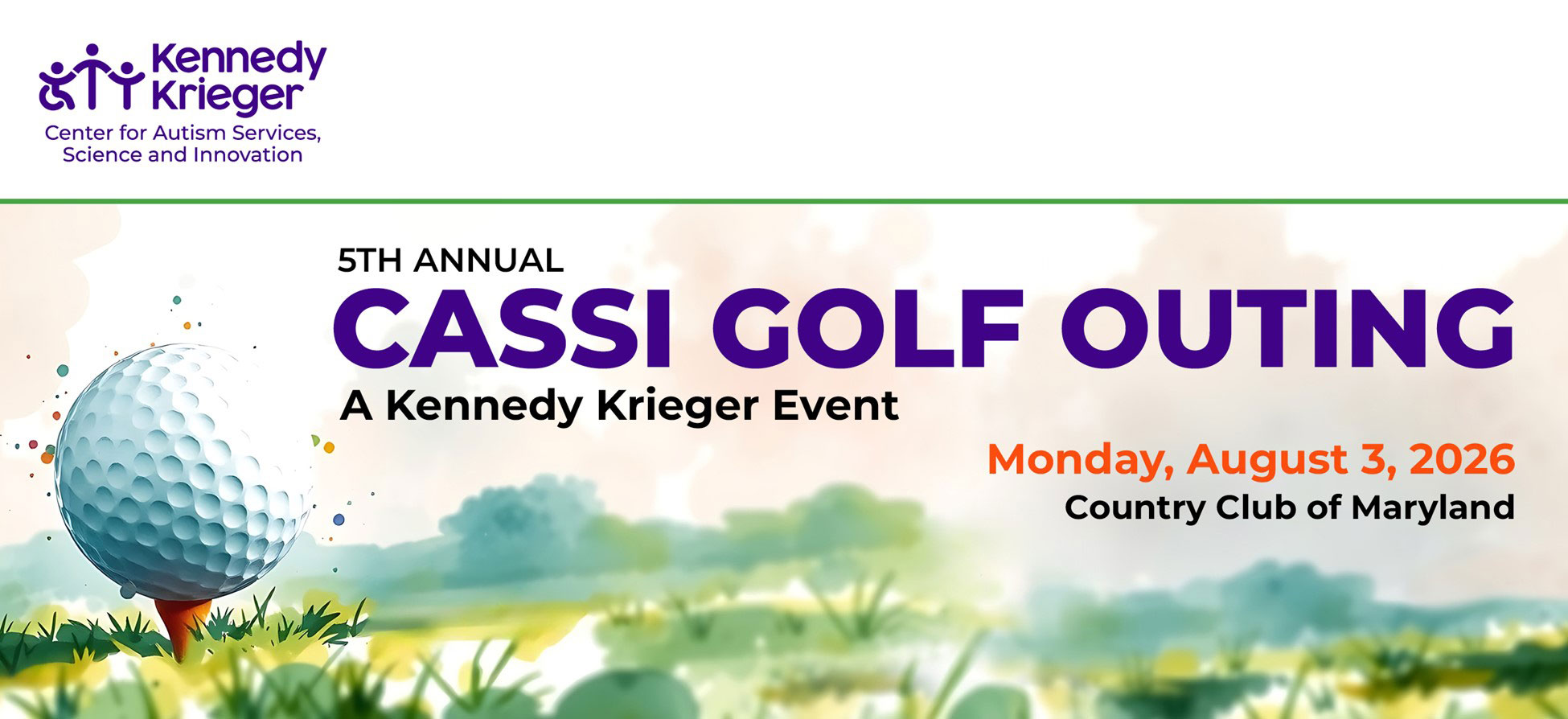 5th annual CASSI Golf Outing. Monday, August 3, 2026, Country Club of Maryland.