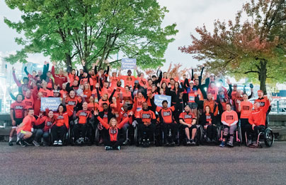 Team Kennedy Krieger at the Baltimore Running Festival.