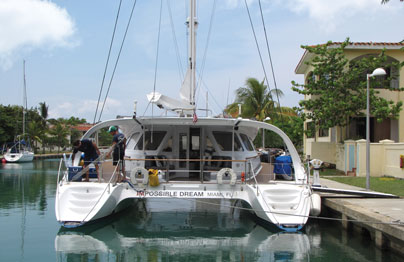 The Impossible Dream, a boat, on water.