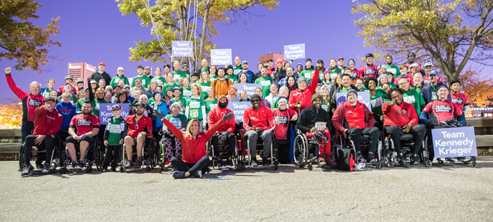 Members of Team Kennedy Krieger at the 2019 Baltimore Running Festival