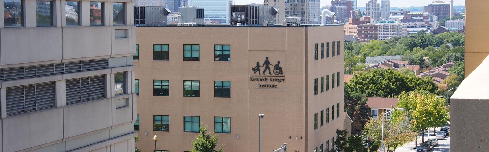 A building with Kennedy Krieger signage. 