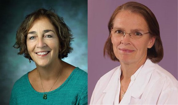 A picture with the headshots of Dr. Joyce Harrison and Dr. Mary Leppert.