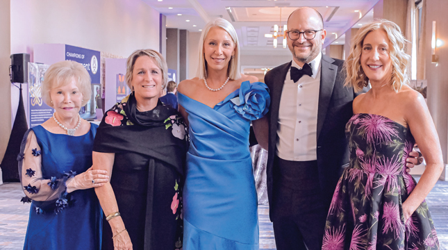 Dr. Nancy Grasmick, Patricia Brown, Cynthia Cavanaugh, Dr. Bradley L. Schlaggar and Aimee Fulchino at the Champions of Hope Gala