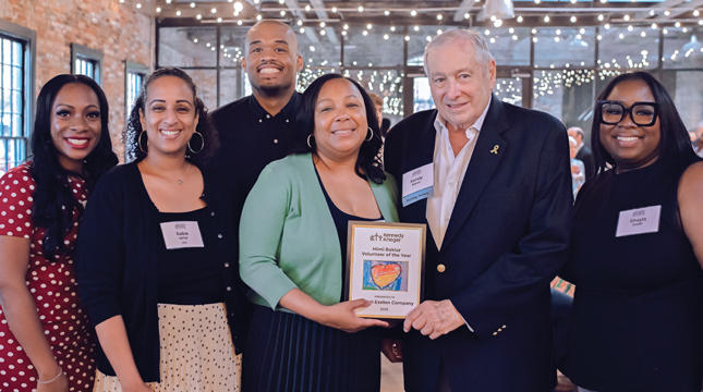 Representatives from BGE receive an award at the Kennedy Krieger Society Reception.