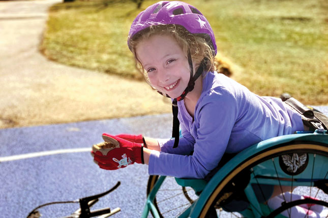 Pepper, a Kennedy Krieger adaptive sports athlete.