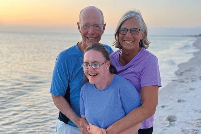 Jeanne and Ray Roberts and their daughter, Nicole