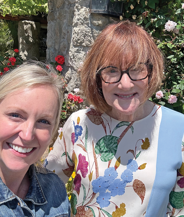 Posed photo of two smiling women