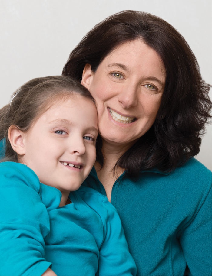 Caetlyn and her mom, Caryn, who are both patients at Kennedy Krieger’s International Center for Spinal Cord Injury.