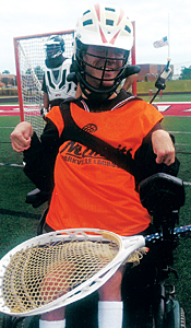 Kevin on the lacrosse field