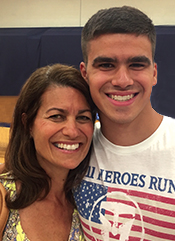 Ben's first day at Messiah College, where he manages the college's basketball team.