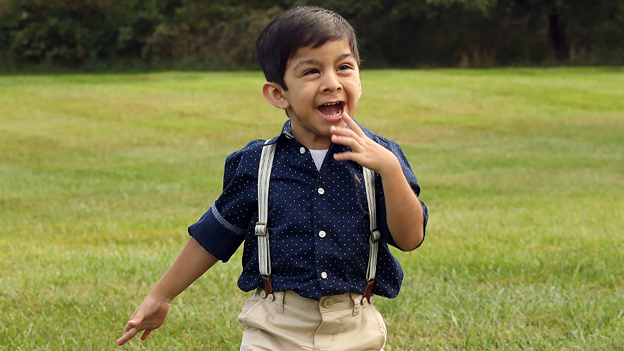 Joaquin, a patient at Kennedy Krieger.