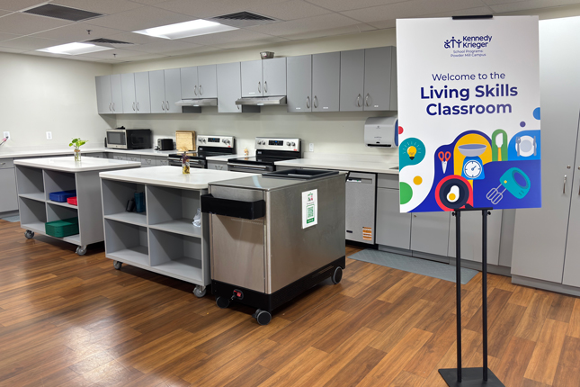 Living Skills Classroom at Kennedy Krieger's Powder Mill Campus.