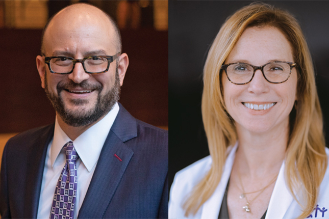Headshots of Drs. Brad Schlaggar and Amy Bastian.