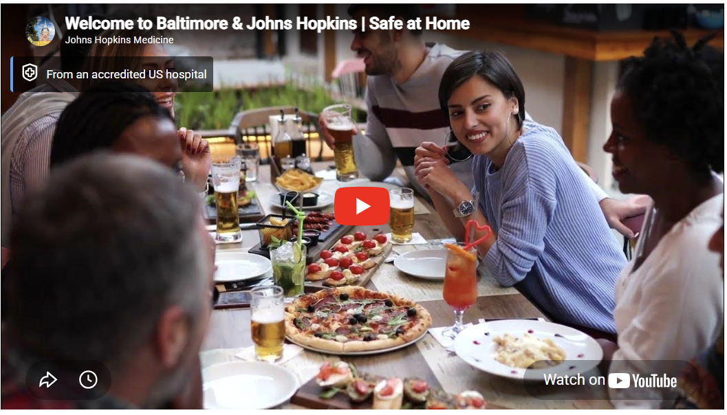 Welcome to Baltimore and Johns Hopkins 