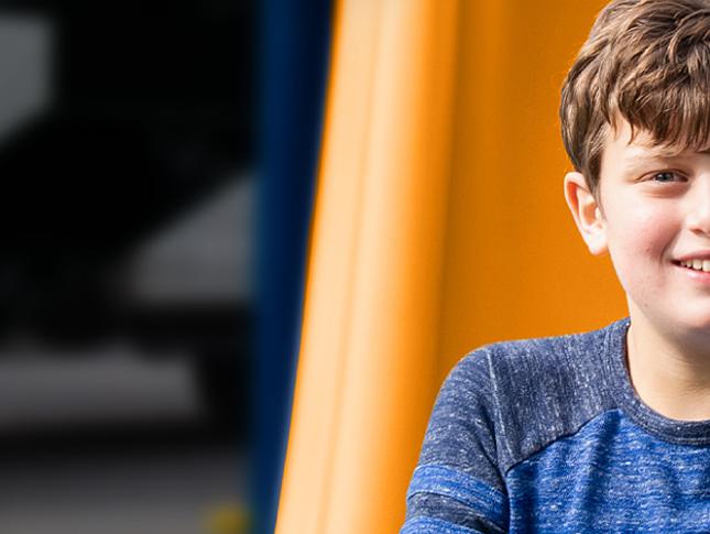 Jack, a student and patient at Kennedy Krieger