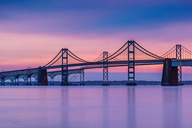 A picture of the Bay Bridge