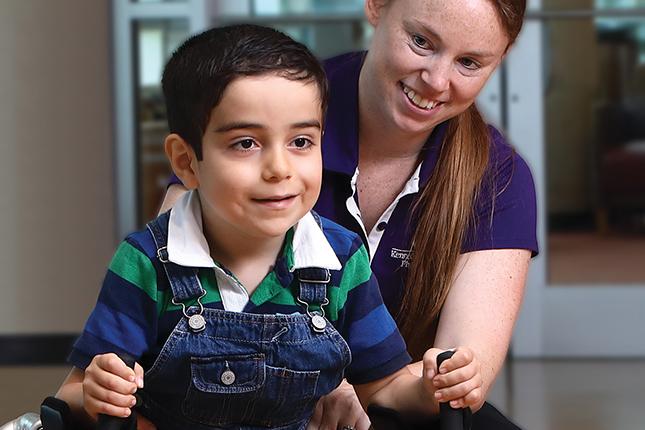 Karam, a patient with hypomyelination and congenital cataracts (HCC), a type of leukodystrophy,