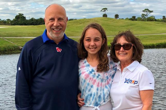 Mitch and Jeanette Ribak with their granddaughter, Lola