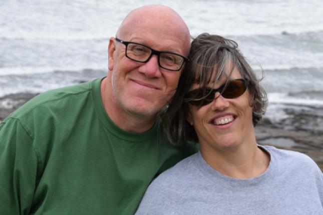 Sarah Gehring and her husband, Michael Tomaro