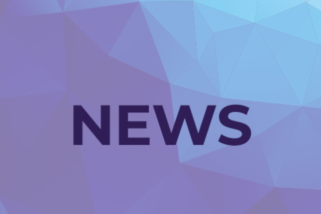 Purple and blue tile that says NEWS