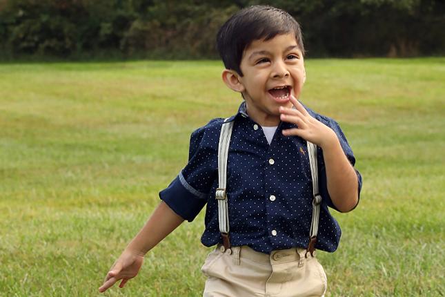 Joaquin, a patient at Kennedy Krieger.